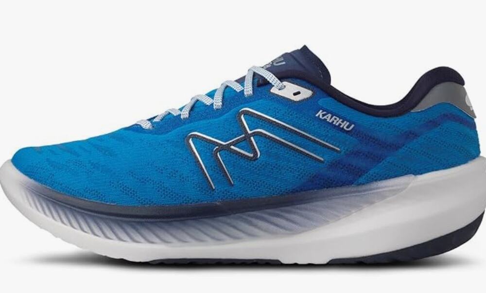 Karhu Men's Fusion 4.0 HiVo Running Shoe, Ibiza Blue/Mood Indigo, 10.5 Wide